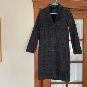 Abercrombie plaid trench coat